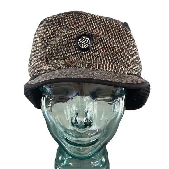 Vintage Winter Hat Union Label 70’s Speckled Ear Flaps Lined Warm Retro Beanie - Picture 6 of 6